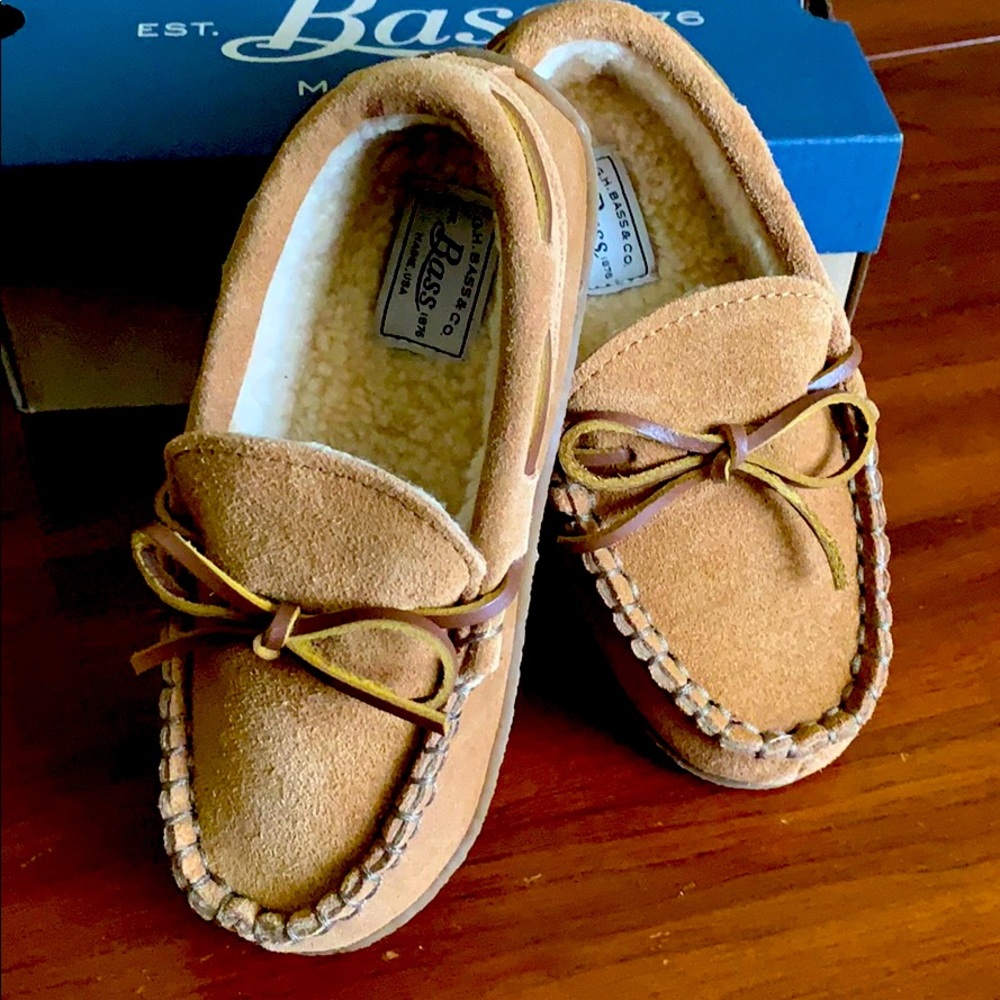 Bass Boys Mocassins Sz 13